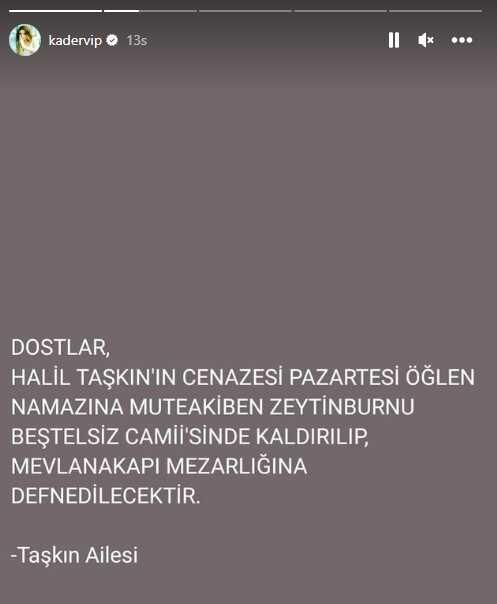 Acı haberi şarkıcı Kader verdi! Sevilen sanatçı Halil Taşkın hayatını kaybetti