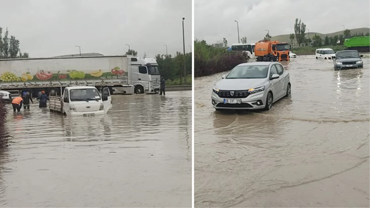 Ankara\'da sağanak yağış: Cadde ve sokaklarda su birikintileri oluştu