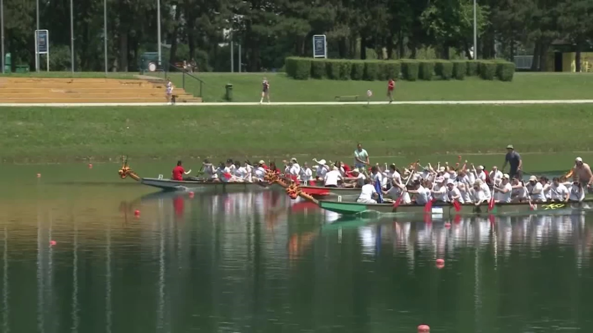 Hırvatistan\'da Ejderha Teknesi Festivali düzenlendi