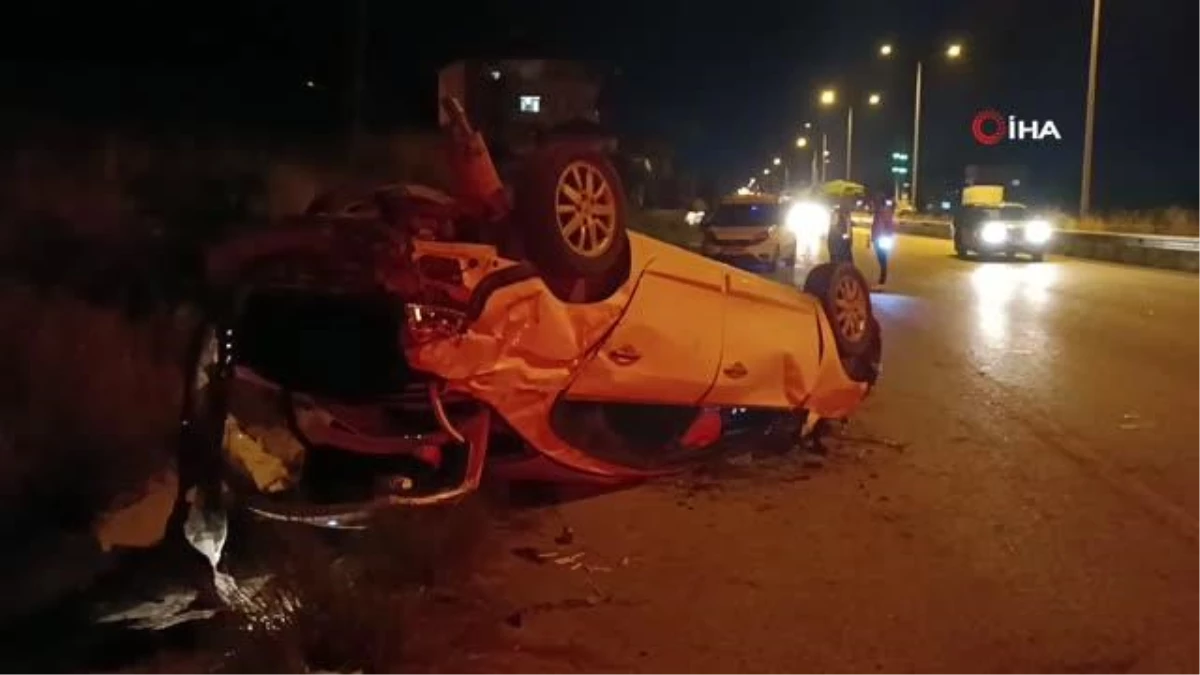 Havza\'da Kontrolden Çıkan Araç Takla Attı: 2 Yaralı