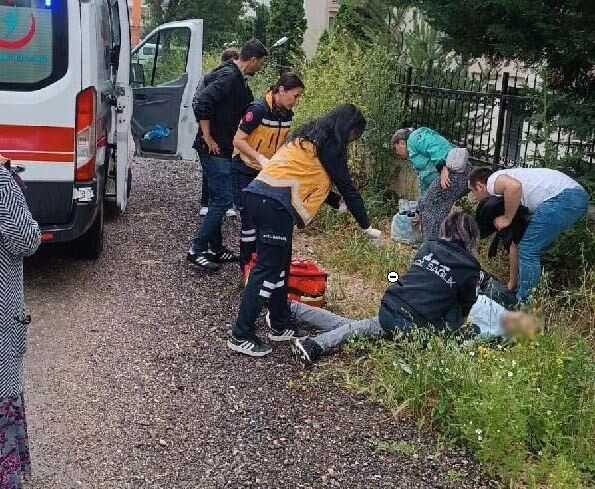 Polis memuru sokak ortasında kanlar içinde bulundu Polis memuru sokak ortasında kanlar içinde bulundu