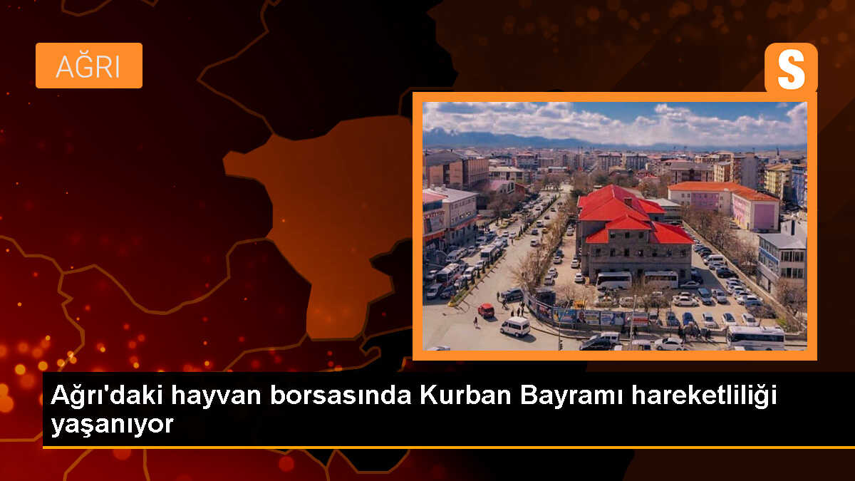 Ağrı\'da Kurban Bayramı öncesi Canlı Hayvan Borsası yoğunluğu