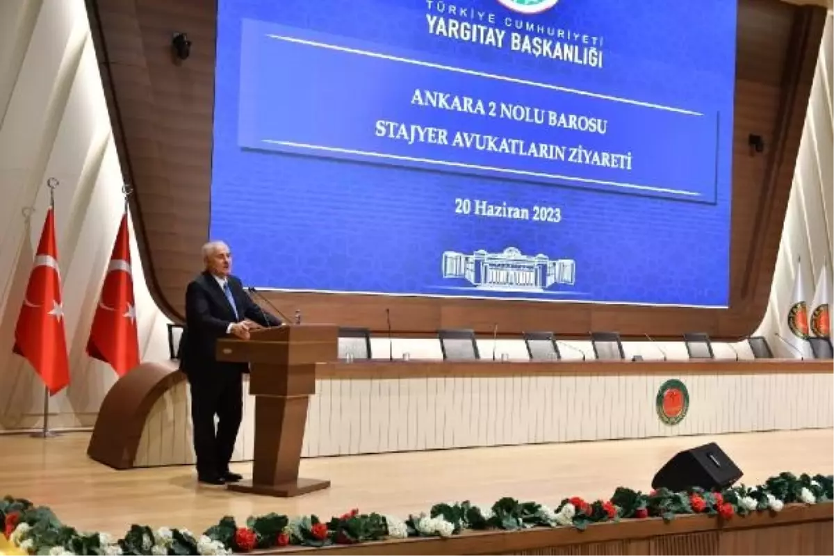 Ankara 2 No\'lu Barosu stajyer avukatları Yargıtay Başkanlığı\'na ziyarette bulundu