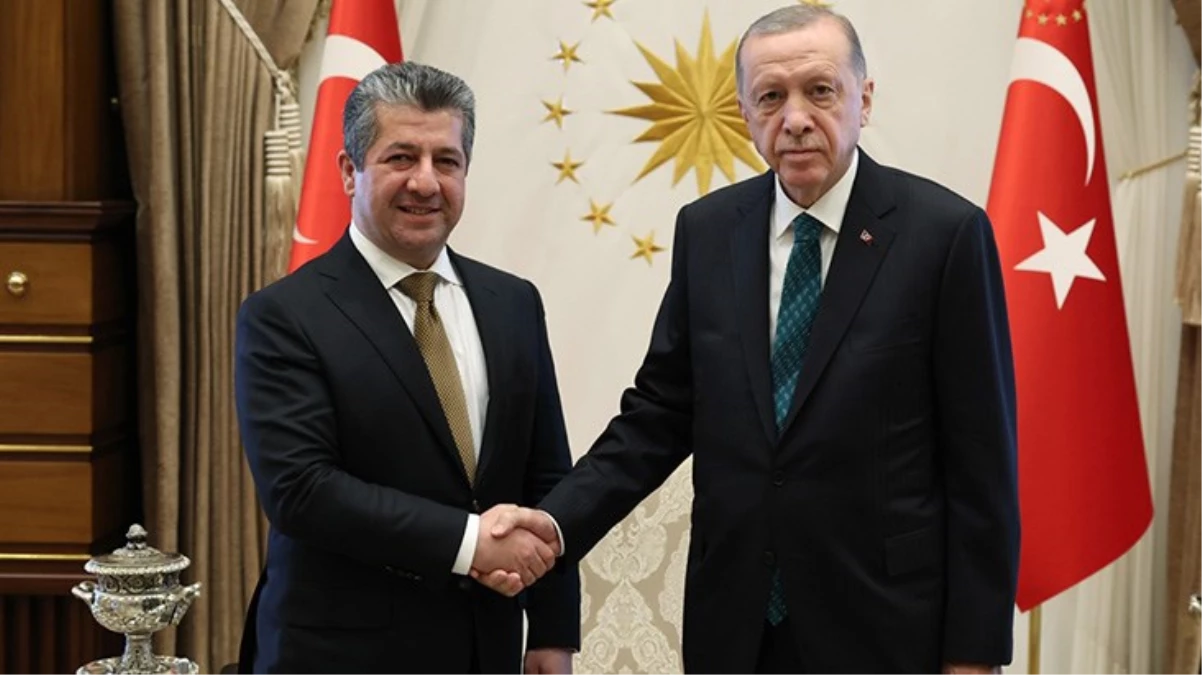 Cumhurbaşkanı Erdoğan, IKBY Başbakanı Mesrur Barzani\'yi kabul etti