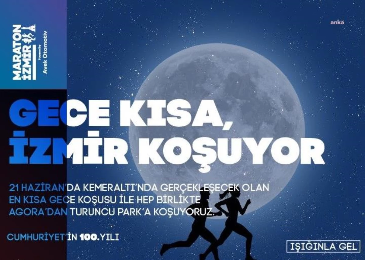 İzmir\'de En Kısa Gece Eğlence Koşusu Yarın Düzenlenecek