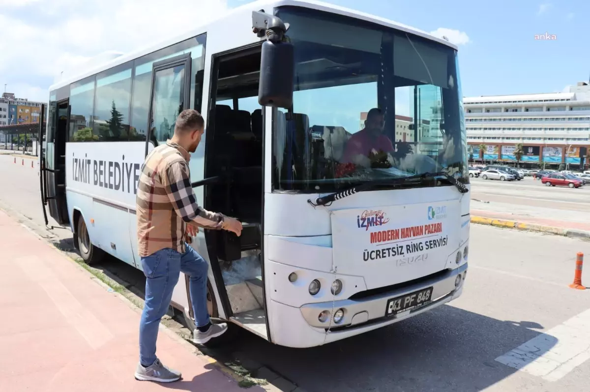 İzmit Belediyesi, Modern Hayvan Pazarı\'na Ring Servisi Başlattı