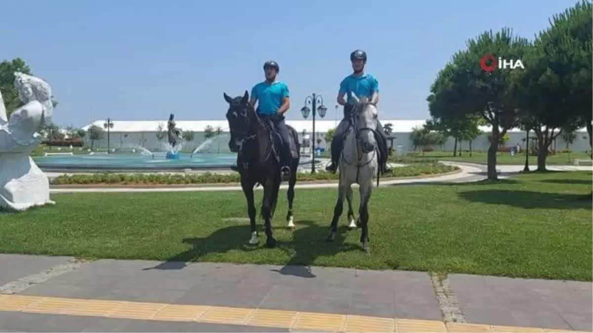 Tekirdağ\'da turistik bölgelerde görev alacak jandarma atlı timi tanıtıldı
