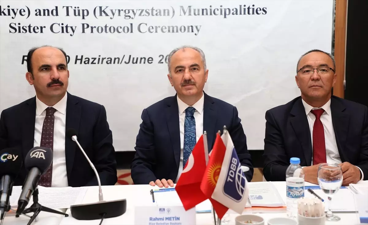 Rize and Tüp become sister cities under Turkish World Municipalities Union