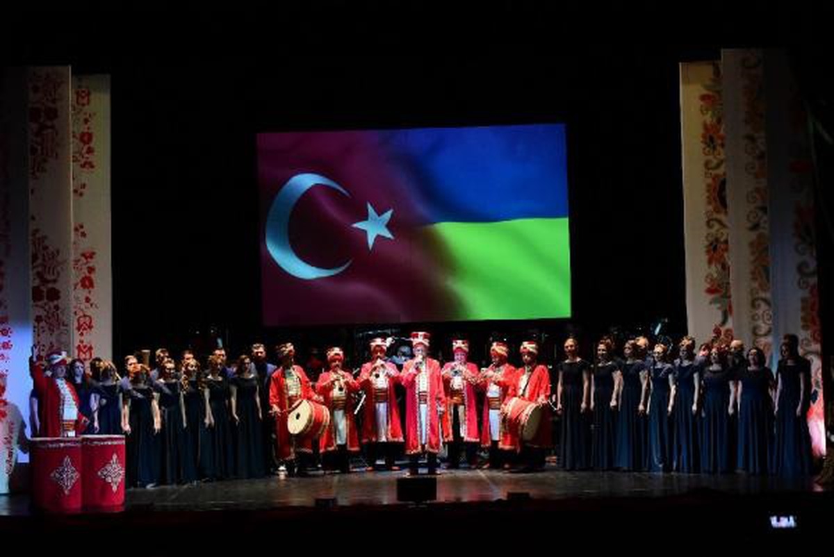 Kiev\'de \'İki Halk Tek Kalp\' konseri düzenlendi