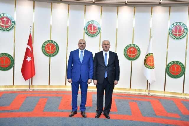 Yargıtay Başkanı Akarca, Cezayir Cumhuriyeti Yüksek Yargı Okulu Müdürü Djadi'yi kabul etti