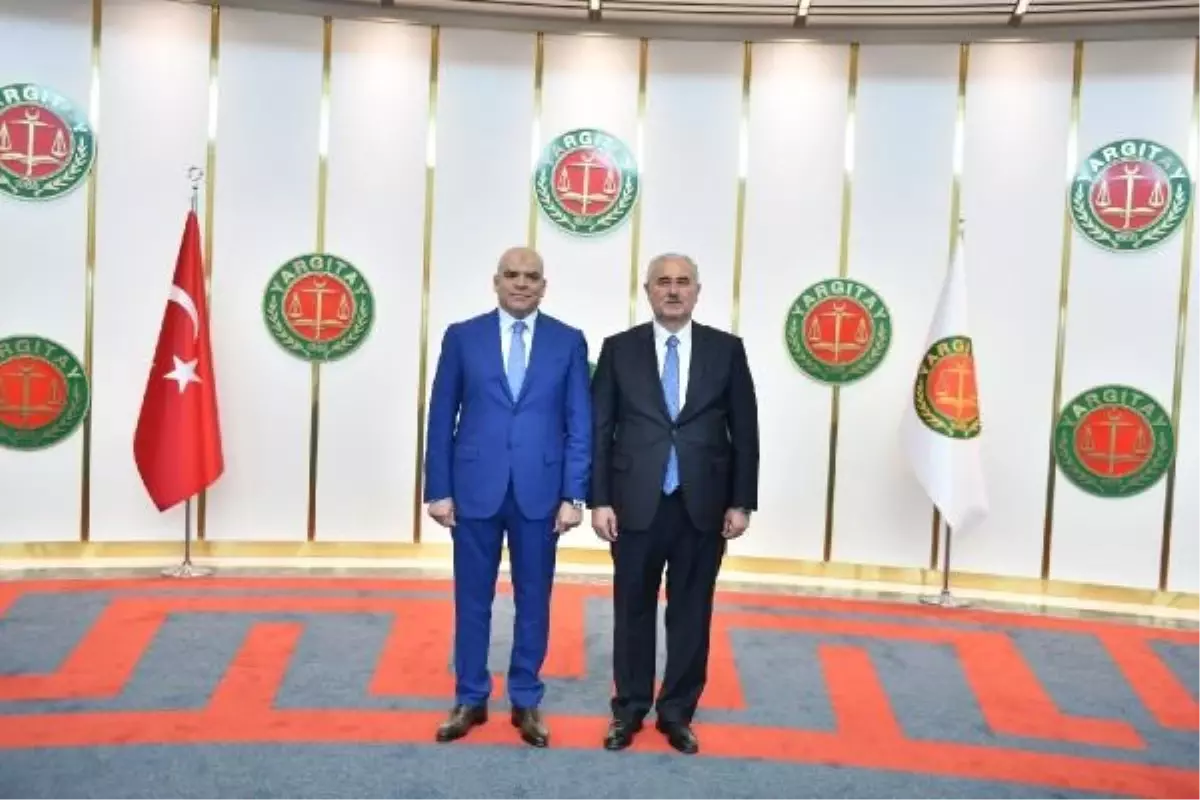 Yargıtay Başkanı Mehmet Akarca, Ulusal Demokratik Cezayir Cumhuriyeti Yüksek Yargı Okulu Müdürü ve Heyetini Kabul Etti