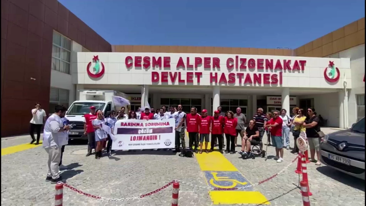 SES Çeşme\'de yüksek kira fiyatlarını protesto etti