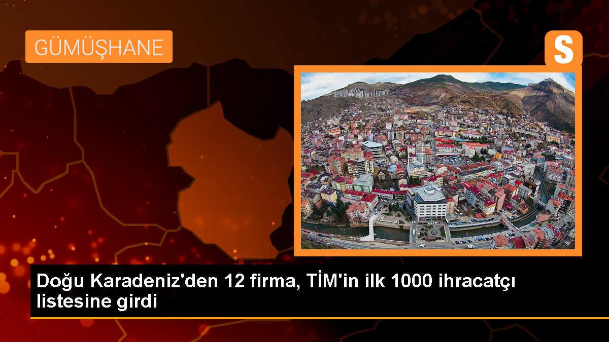 Doğu Karadeniz\'den 12 firma Türkiye\'nin ilk 1000 ihracatçısı listesine girdi