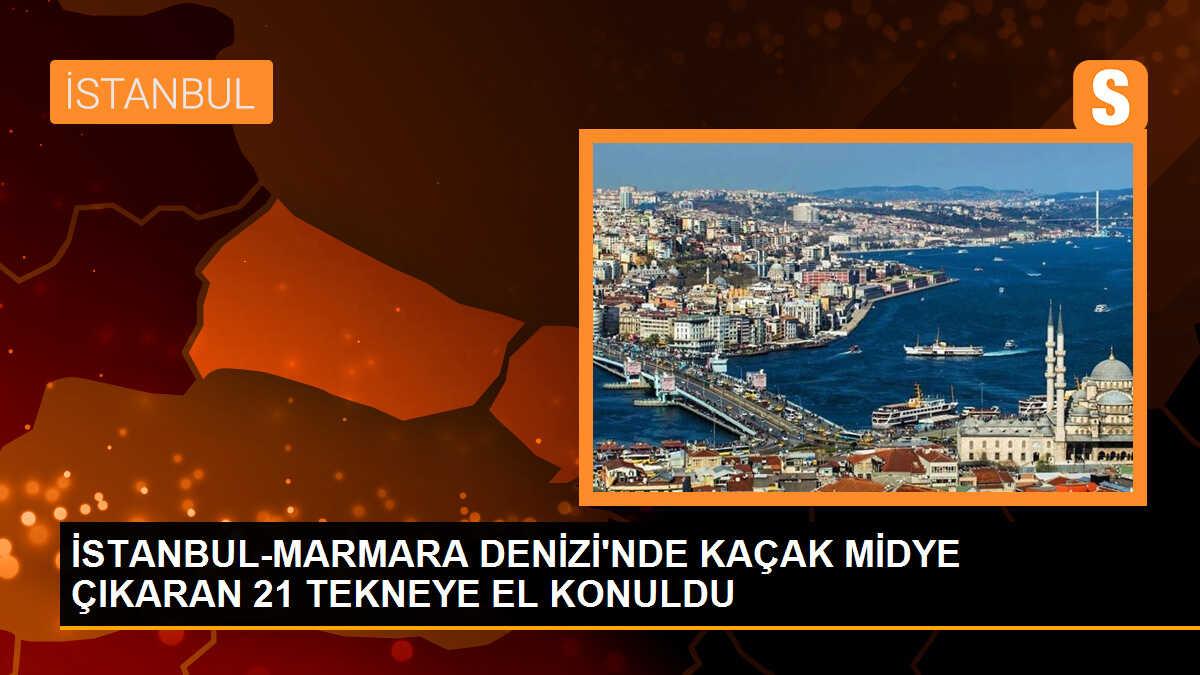 Marmara Denizi\'nde Kaçak Midye Operasyonu: 21 Tekneye El Konuldu, 70 Ton Midyeye El Konuldu