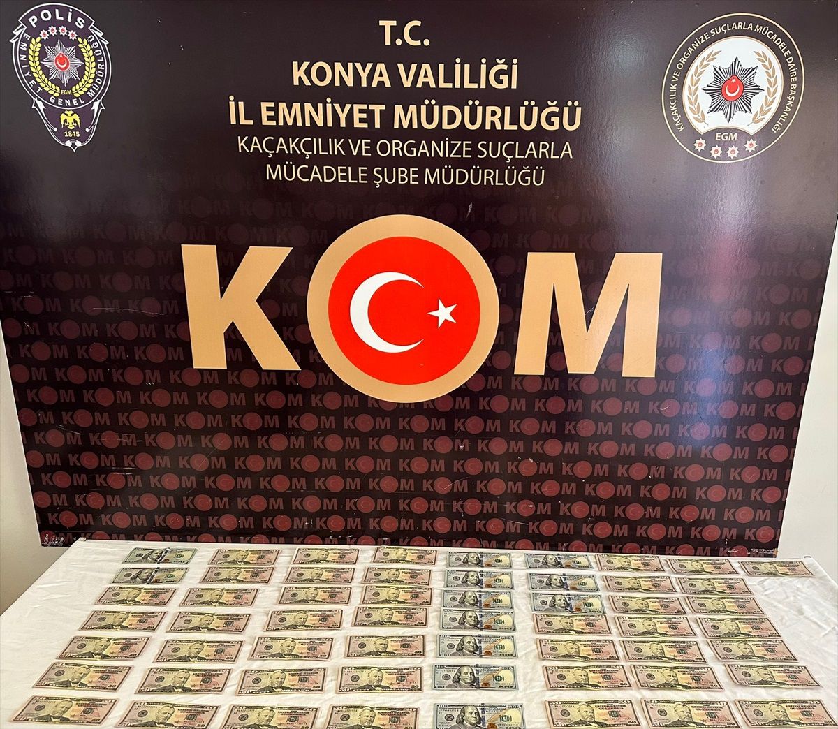 Konya\'da Sahte Dolar Operasyonu: 2 Tutuklama