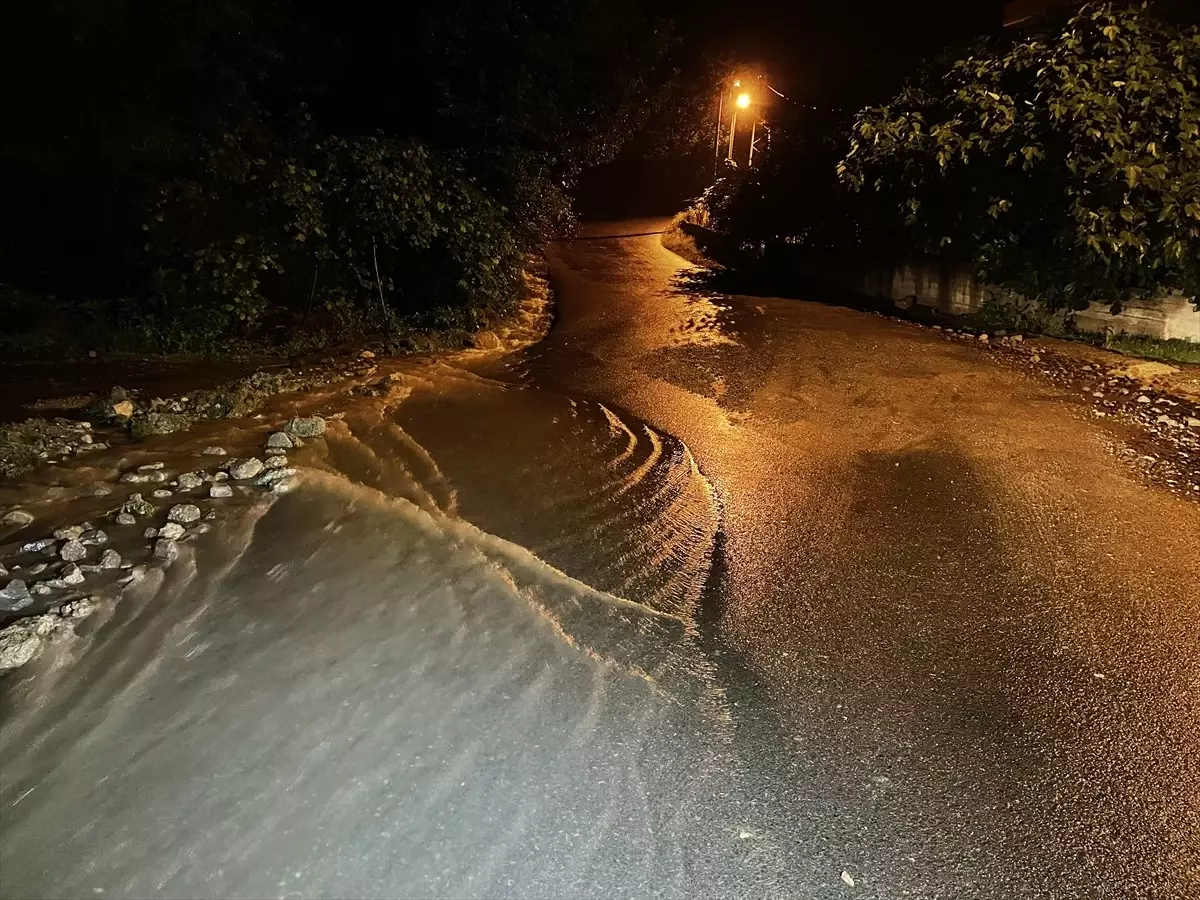 Ordu\'da sağanak su baskınlarına yol açtı