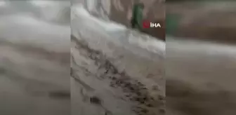 Pasinler'de Sağanak Yağmur ve Dolu Yağışı Hayatı Felç Etti