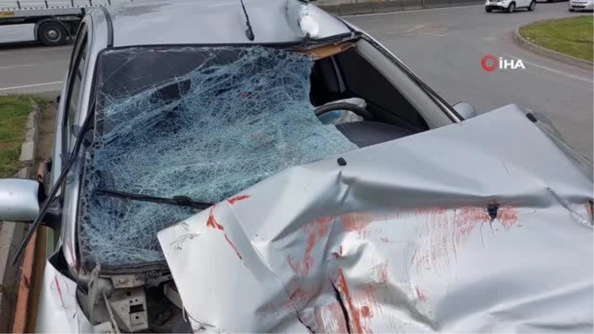 Samsun\'da Otomobil Kamyona Çarptı: 1 Yaralı