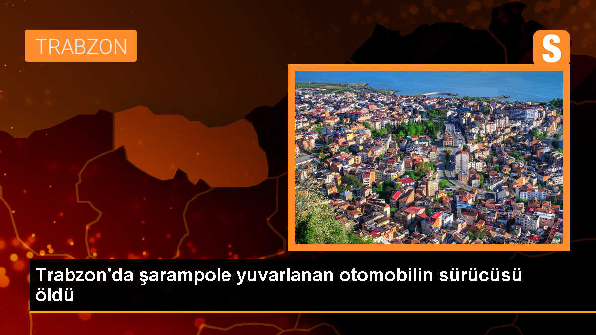 Trabzon\'da Otomobil Şarampole Yuvarlandı: 1 Ölü