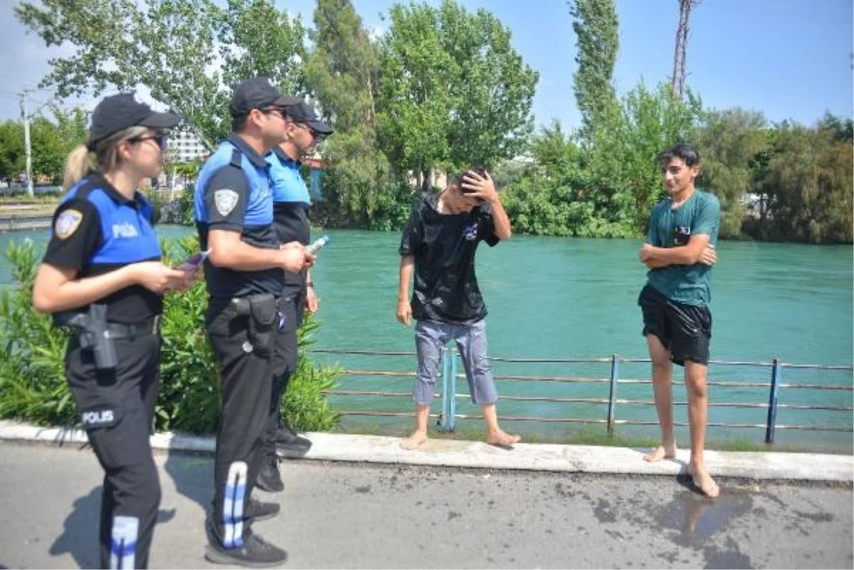 Adana\'da polis, sulama kanallarına giren çocukları uyardı