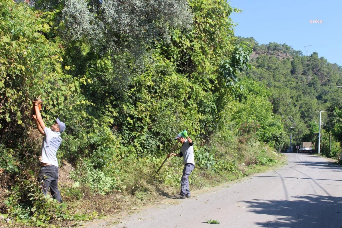 Antalya Büyükşehir Belediyesi, Kemer Çıralı\'da Yol Güvenliğini Sağladı