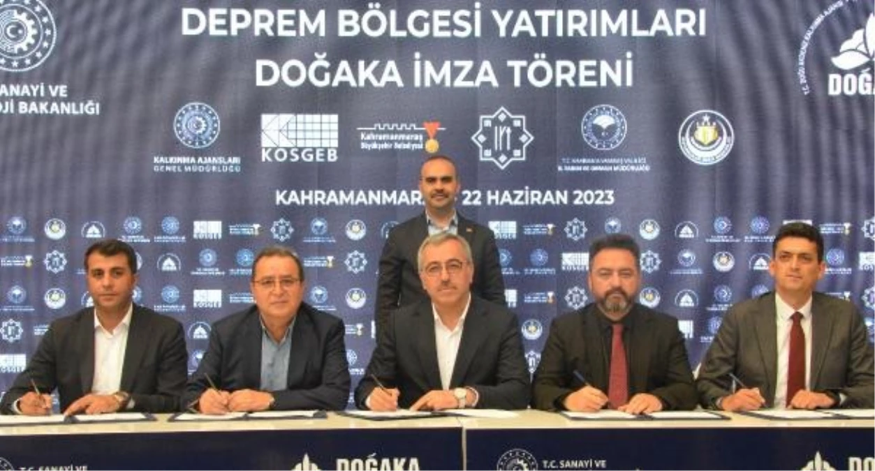Bakan Kacır, Kahramanmaraş\'a 34 milyon liralık yatırım sözleşmesini imzaladı