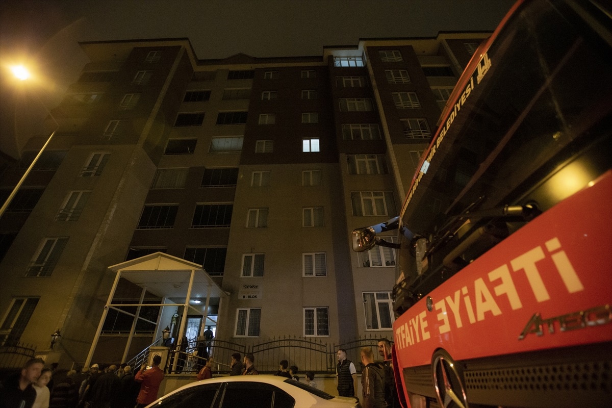 Erzurum\'da bir evde çıkan yangın söndürüldü