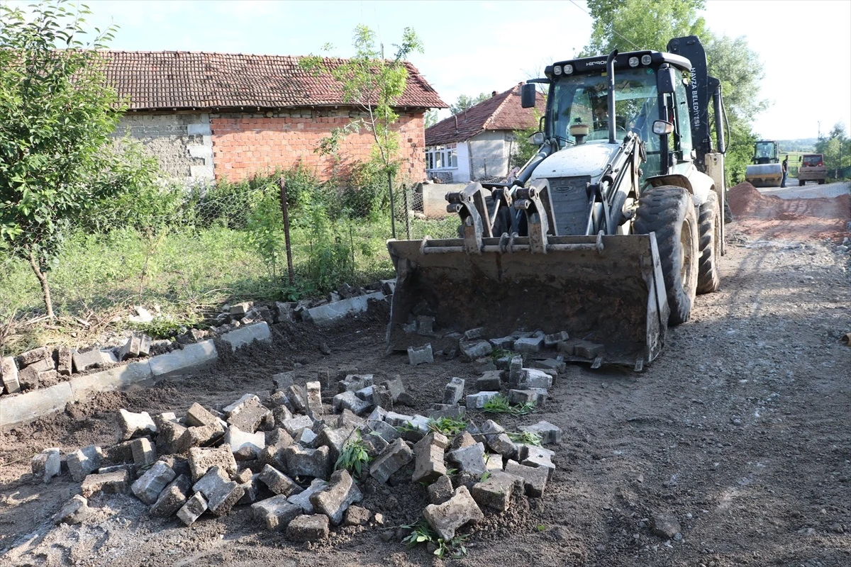 Havza\'da sağanak sonrası kırsal mahallelerde onarım çalışmaları devam ediyor