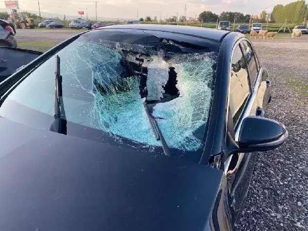 Pilot, otoyolda fırlayan taşın isabet etmesi sonucu hayatını kaybetti