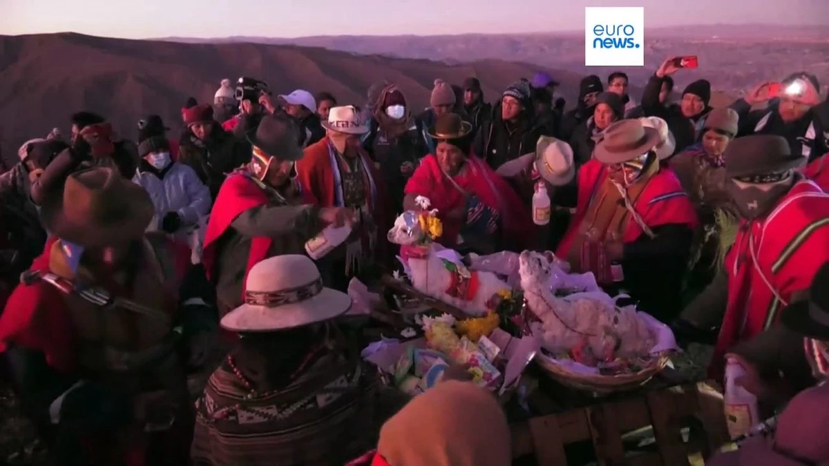 Bolivya\'da yerli Aymara halkı yeni yılı kutladı