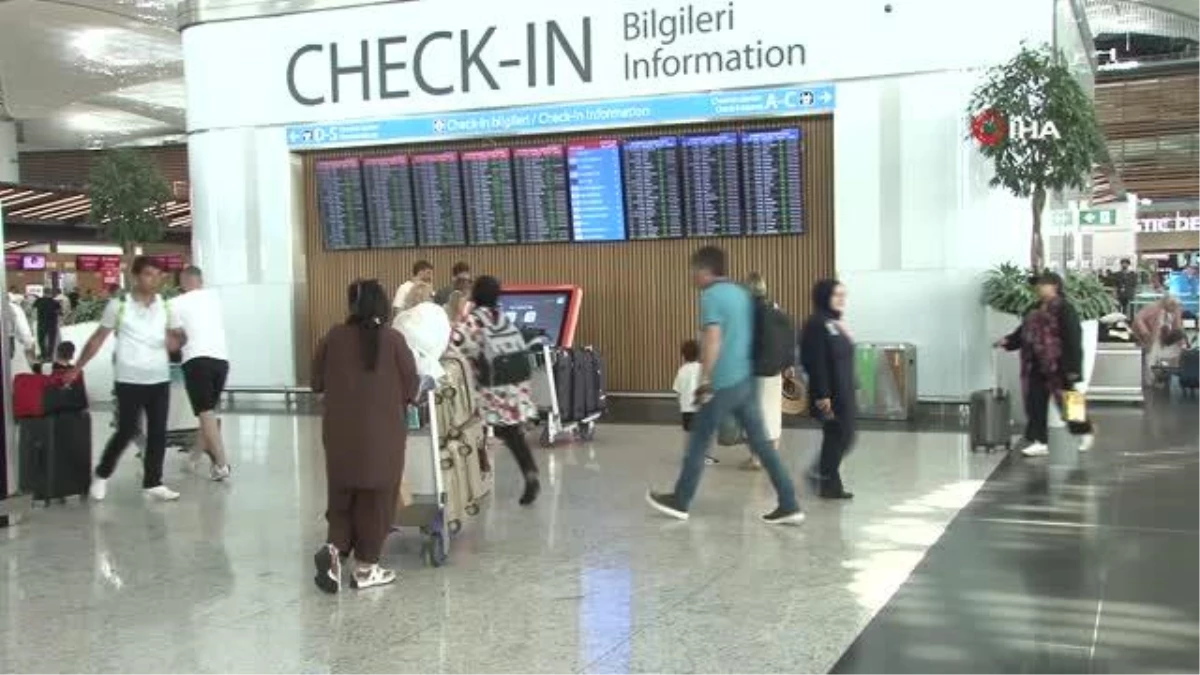 İstanbul Havalimanı\'nda Kurban Bayramı yoğunluğu