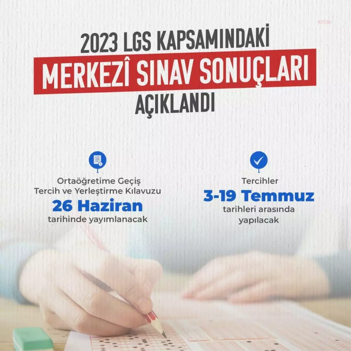 LGS Sınav Sonuçları Açıklandı