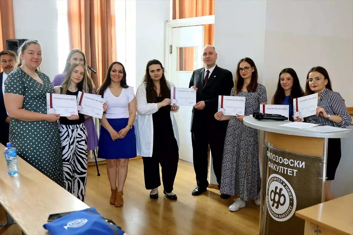 Niş\'te Türkçe öğrenen 200 kişiye sertifikaları takdim edildi