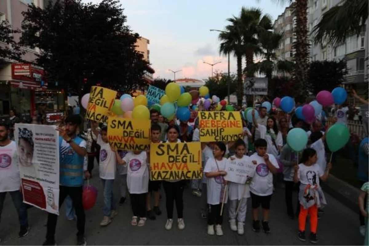 SMA Tip-1 teşhisi konulan bebek için yüzlerce kişi yürüdü