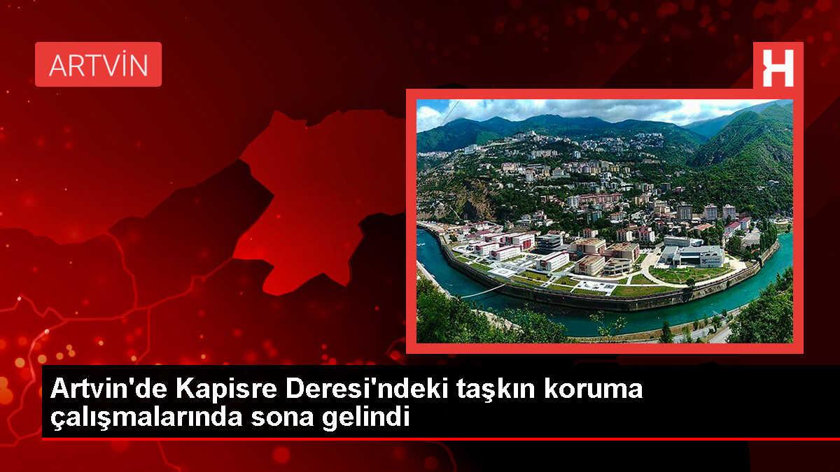 Arhavi'de Kapisre Deresi'nde taşkın riski ortadan kaldırıldı