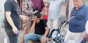 Bandırma'da taksinin motosiklete çarpması: 1 yaralı