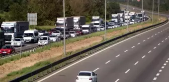 Kurban Bayramı tatili için yola çıkanlar Bolu'da yoğunluk oluşturdu