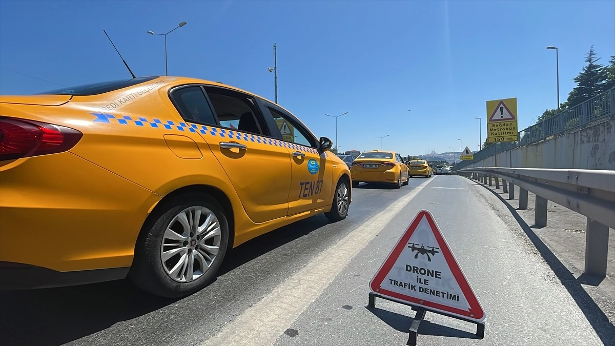 Beşiktaş\'ta Bayram Tedbirleri Kapsamında Havadan Trafik Denetimi