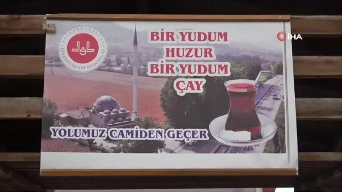 Tokat\'ta çiçek bahçesi gibi cami: İbadet ve dinlenme imkanı bir arada