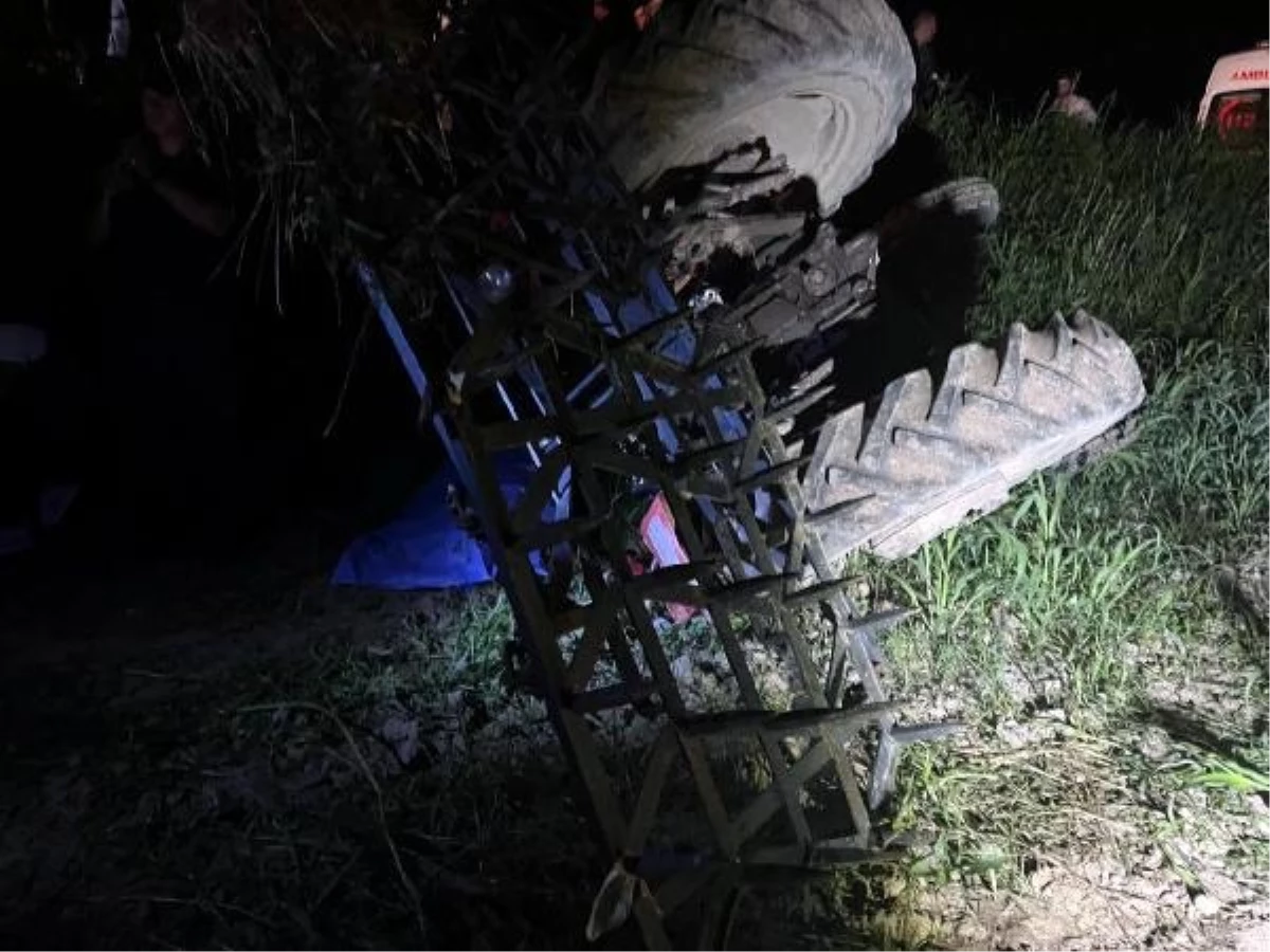 Karasu\'da traktör devrildi: 1 ölü