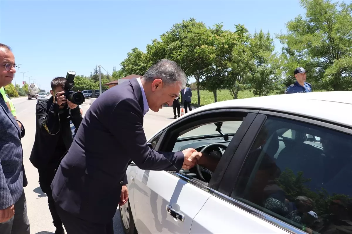 Karaman Valisi Trafik Denetimine Katıldı