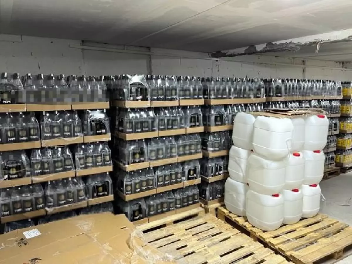 Edirne'de Sahte İçki İmalathanesi Operasyonu