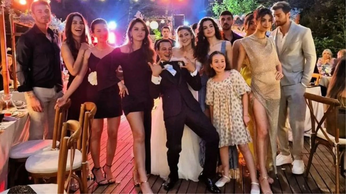 Kardeşlerim dizisinin başrol oyuncusu Cihan Şimşek evlendi, Alina Boz ve Burak Can düğünde şahitlik yaptı