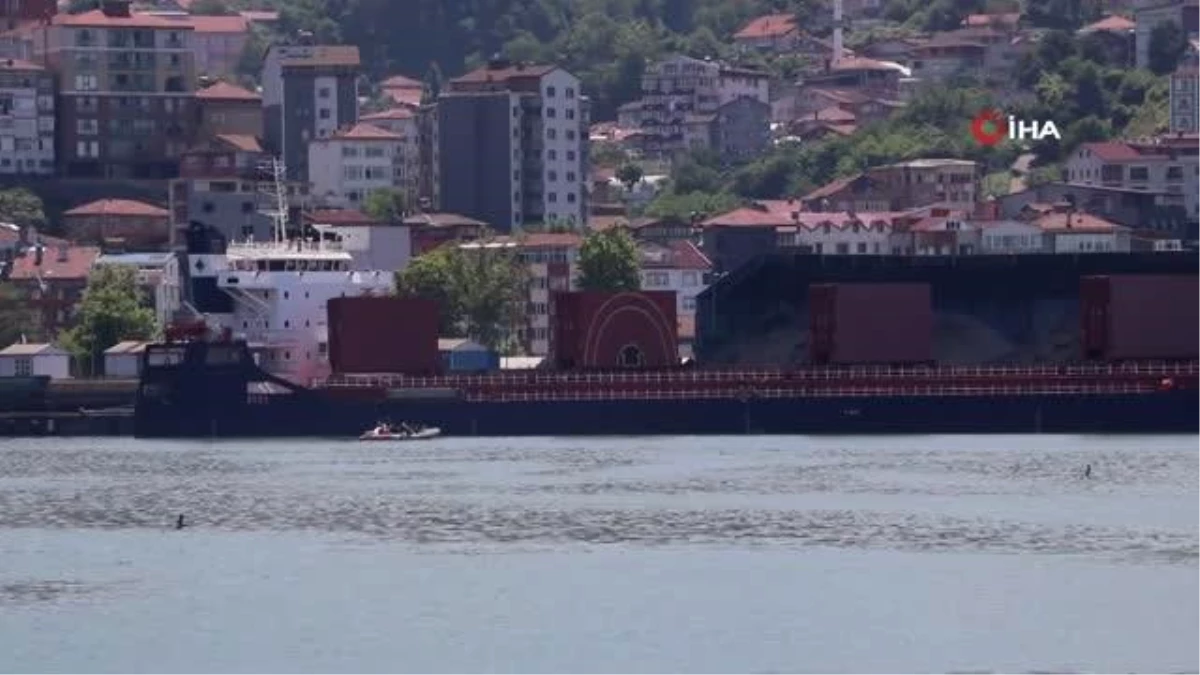 Zonguldak\'ta yük gemisi çevresinde mayın arama çalışmaları sürüyor