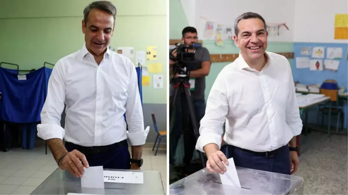 Son Dakika: İkinci kez sandığa giden Yunanistan\'da seçimlerin galibi Miçotakis\'in lideri olduğu Yeni Demokrasi Partisi oldu