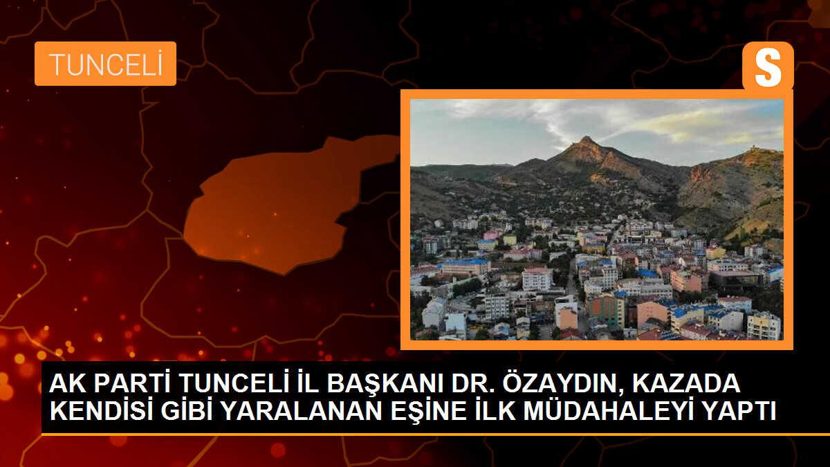 AK Parti İl Başkanı ve Eşi Tunceli\'de Kaza Geçirdi