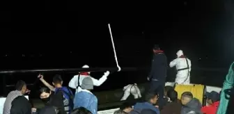 Yunan unsurlarınca Türk karasularına itilen 35 kaçak göçmen kurtarıldı