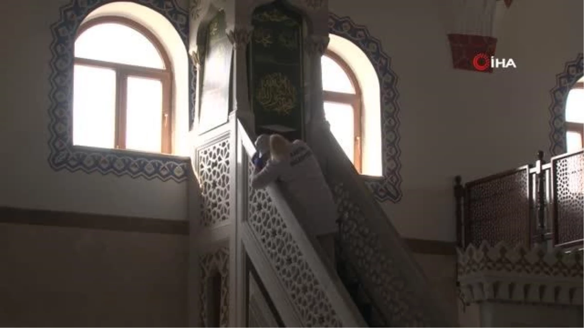 Kurban Bayramı öncesi camii ve cem evleri dezenfekte edildi