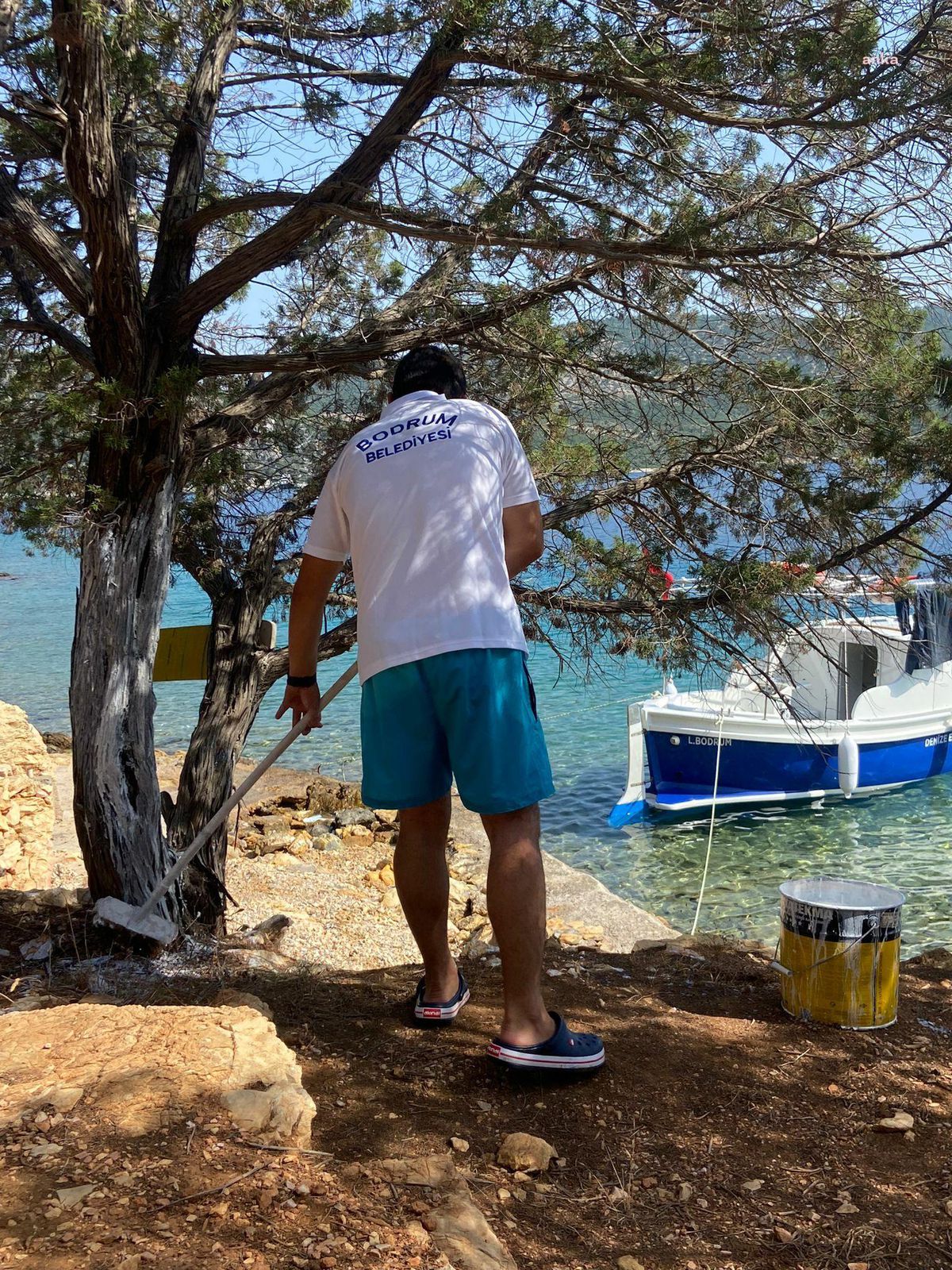 Bodrum Belediyesi, Ada ve Koylarda Kıyı Temizliği Yaptı