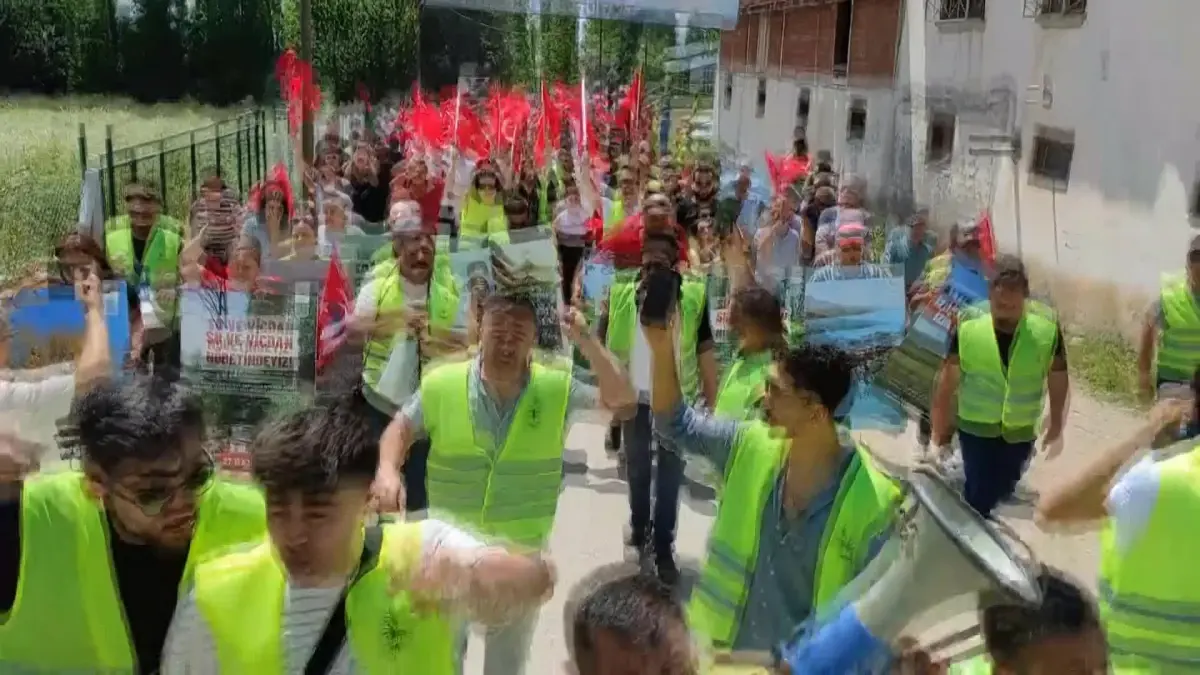 Tokat\'ta köylüler maden arama çalışmalarını protesto etti